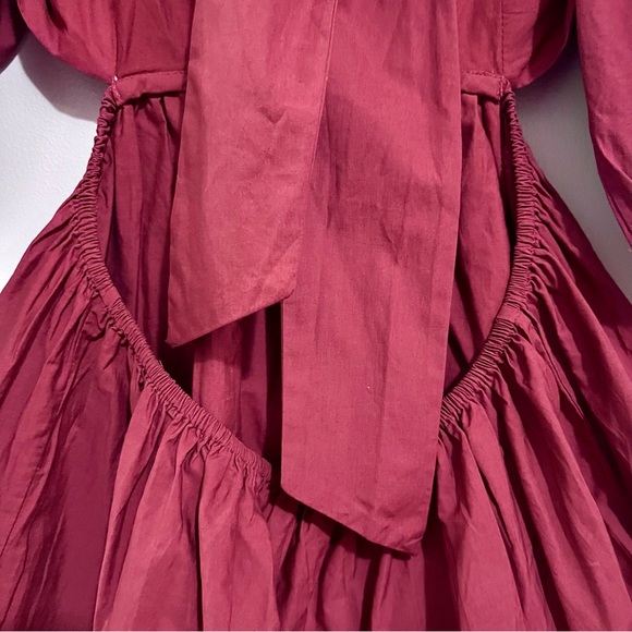 NWT Anthropologie Forever That Girl Sandalwood Brown Scalloped Dress MSRP$160 - Picture 16 of 16